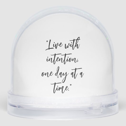 Create Your Own Inspirational Quote Sneeuwbol (Achterkant)