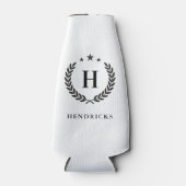 Create Your Own Intel Monogram With Laurel wreaths Flesjeskoeler (Voorkant)