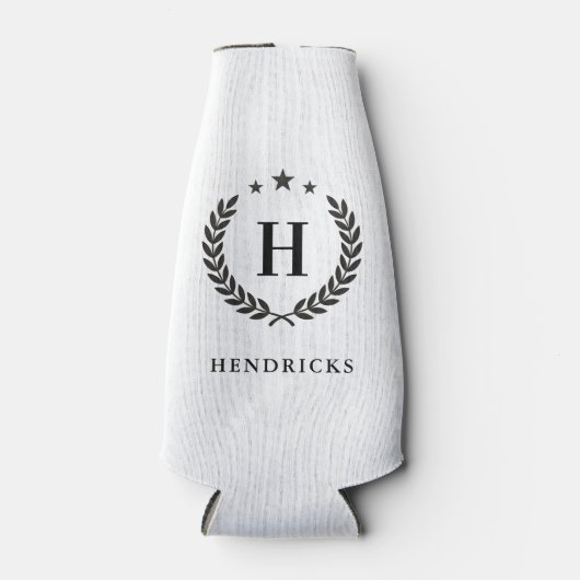 Create Your Own Intel Monogram With Laurel wreaths Flesjeskoeler (Voorkant)