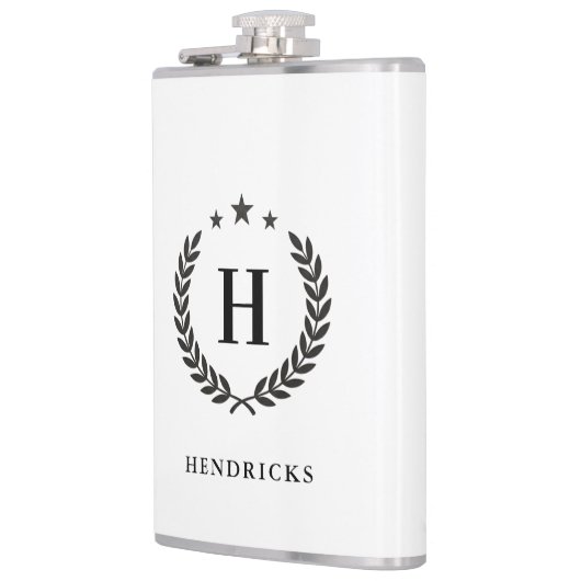 Create Your Own Intel Monogram With Laurel wreaths Heupfles (Links)