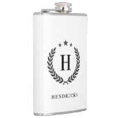 Create Your Own Intel Monogram With Laurel wreaths Heupfles (Rechts)