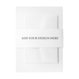 Create Your Own Invitation Belly Band Uitnodigingen Wikkel