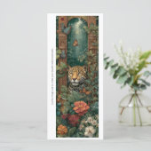 Create Your Own Jungle Cheetah Bookmark Card (Staand voorkant)