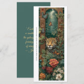 Create Your Own Jungle Cheetah Bookmark Card (Voorkant / Achterkant)