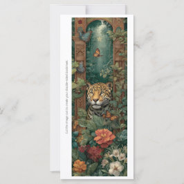 Create Your Own Jungle Cheetah Bookmark Card
