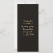 Create Your Own Jungle Cheetah Flora Bookmark Card (Achterkant)