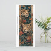 Create Your Own Jungle Cheetahs Bookmark Card (Staand voorkant)