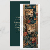 Create Your Own Jungle Cheetahs Bookmark Card (Voorkant / Achterkant)