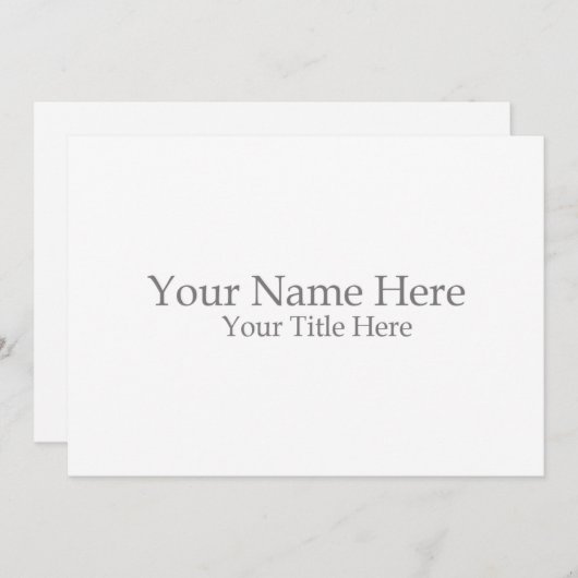 Create Your Own Kaart (Voorkant / Achterkant)