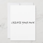 Create your own kaart (Achterkant)