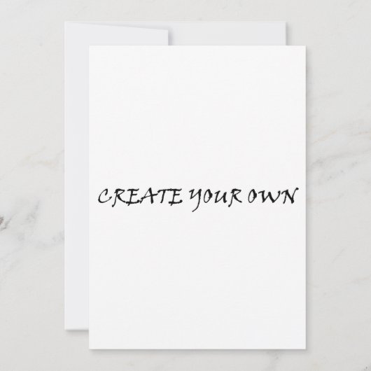 Create your own kaart (Achterkant)