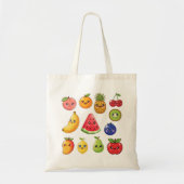 Create Your Own Kawaii Fruit Pattern  Tote Bag (Voorkant)