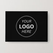 Create Your Own Logo Design Rectangle 3.5" x 2.5 Button (Voorkant)