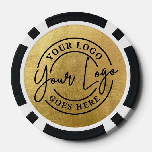 Create Your Own Logo Gold Poker Chips (Achterkant)