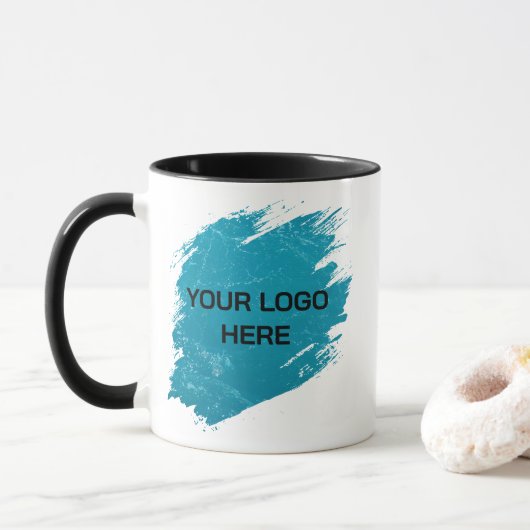Create Your Own Logo Mug– Perfect for Office Mok (Met donut)