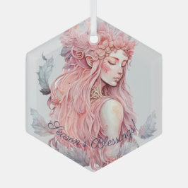 Create Your Own Lunar Love Magic Goddess Glas Ornament