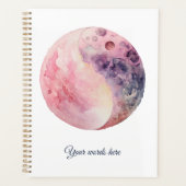 Create Your Own Lunar Love Magic Pink Moon Planner (Voorkant)