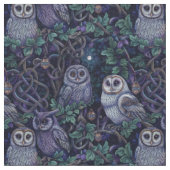 Create Your Own Magical Knotted Vines Owls Stof (Close Up)