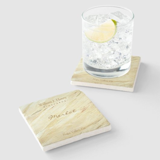 Create Your Own Marble Stone Wine Coasters Stenen Onderzetter (Zijkant)