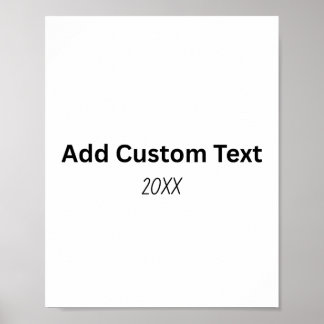 Create Your Own Matte Poster