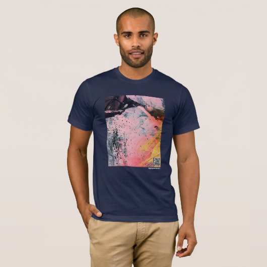 Create Your Own Men's Dark Short Sleeve T-Shirt (Voorkant volledig)
