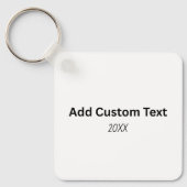 Create Your Own Metal Square Keychain (Voorkant)