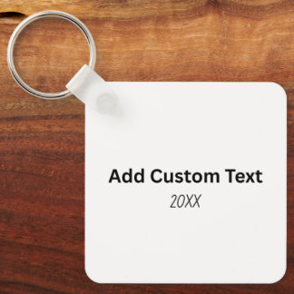 Create Your Own Metal Square Keychain