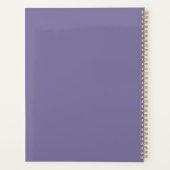 Create Your Own Midnight Floral Crescent Moon Planner (Achterkant)