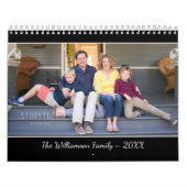 Create Your Own Modern 15 Month Black Photo Kalender (Hoes)