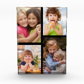 Create Your Own Modern 4 Picture Collage Black Fotoblokken (Voorkant)