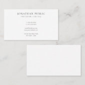 Create Your Own Modern Elegant Minimalist Cute Visitekaartje (Voorkant / Achterkant)