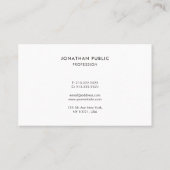 Create Your Own Modern Elegant Minimalist Template Visitekaartje (Achterkant)