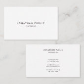 Create Your Own Modern Elegant Minimalist Template Visitekaartje (Voorkant / Achterkant)