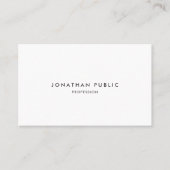Create Your Own Modern Elegant Minimalist Template Visitekaartje (Voorkant)