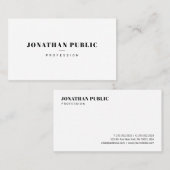 Create Your Own Modern Elegant Minimalist Template Visitekaartje (Voorkant / Achterkant)