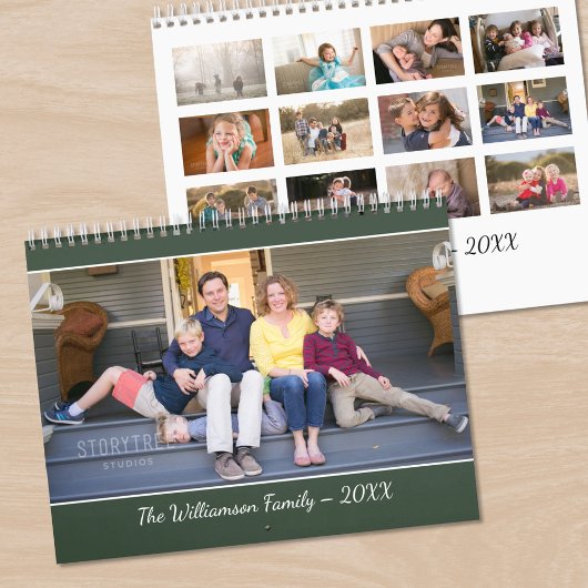 Create Your Own Modern Green Cover Photo Calendar Kalender