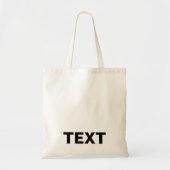 Create Your Own Modern Stylish Minimalist Template Tote Bag (Voorkant)