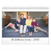 Create Your Own Modern White Cover Photo Calendar Kalender (Hoes)