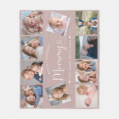 Create Your Own Mommy Photo Collage Modern Fleece Deken (Voorkant)