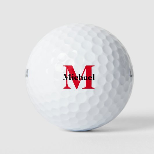 Create Your Own Monogram Golf Balls Golfballen (Voorkant)