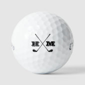 Create Your Own Monogram Golf Theme Golfballen (Voorkant)