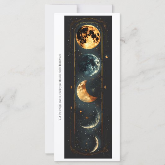Create Your Own Moon Phases Bookmark Card (Voorkant)