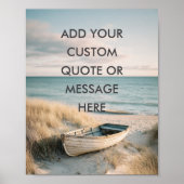 Create Your Own Motivational Quote - Coastal Rowbo Poster (Voorkant)