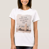 Create Your Own Motivational Quote - Coastal Surf T-shirt (Voorkant)
