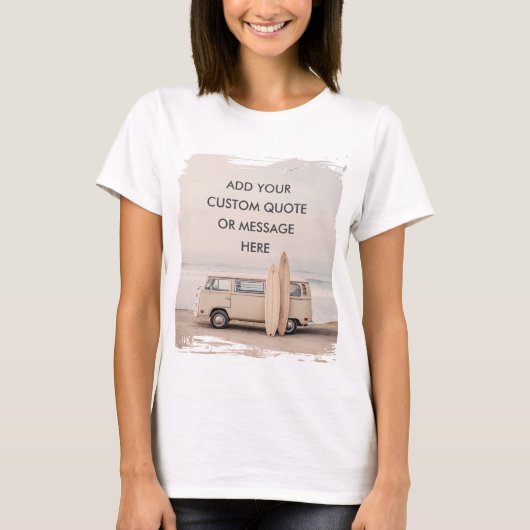 Create Your Own Motivational Quote - Coastal Surf  T-shirt (Voorkant)
