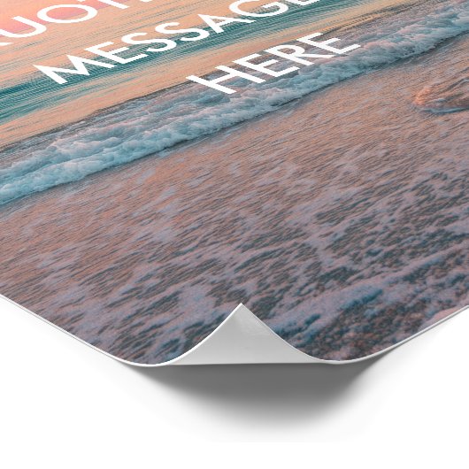 Create Your Own Motivational Quote - Pastel Sunset Poster (Hoek)