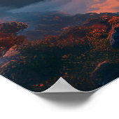 Create Your Own Motivational Quote- Sky-Mountain Poster (Hoek)