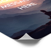 Create Your Own Motivational Quote- Sky-Mountain Poster (Hoek)