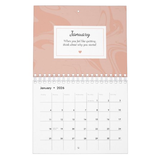 Create Your Own Motivational Quotes Marble Effect Kalender (Jan 2026)