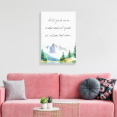 Create Your Own Mountain Quote Canvas Afdruk (Insitu (Woonkamer))